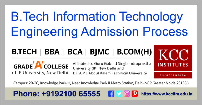 B.Tech Information Technology Engineering Admission Process